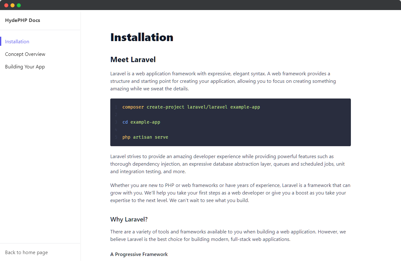 documentation-page-example